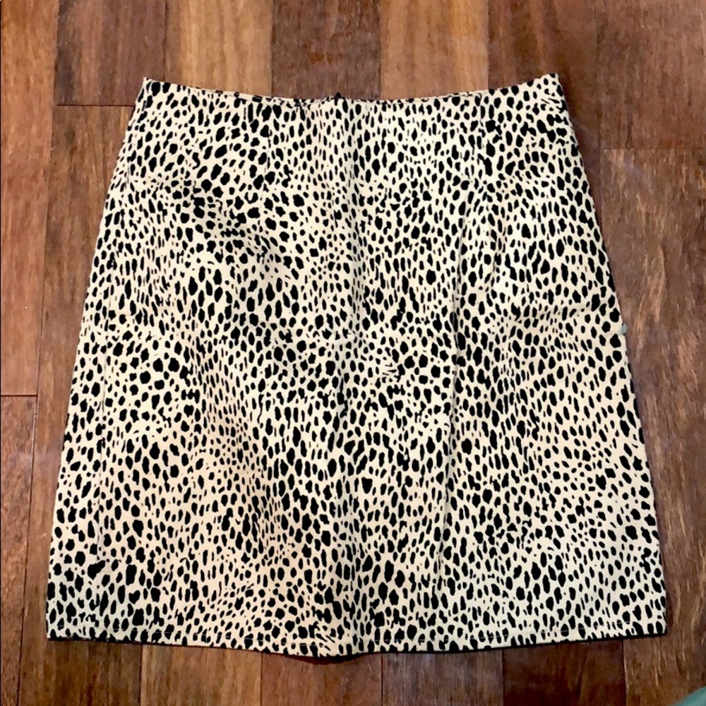Cheetah print skirt